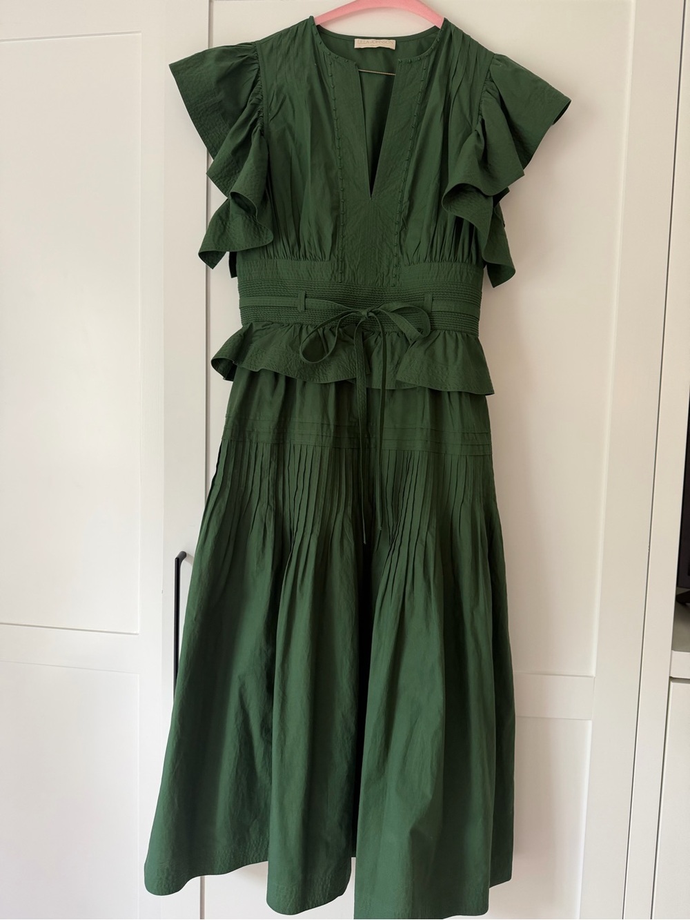Ulla Johnson Deep Green Midi Dress